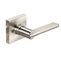 Yale Residential Edge YE Series Half Dummy Lock with Seabrook Lever and Square Rose US15 (619) Satin Nickel Finish YR81SBSQ619